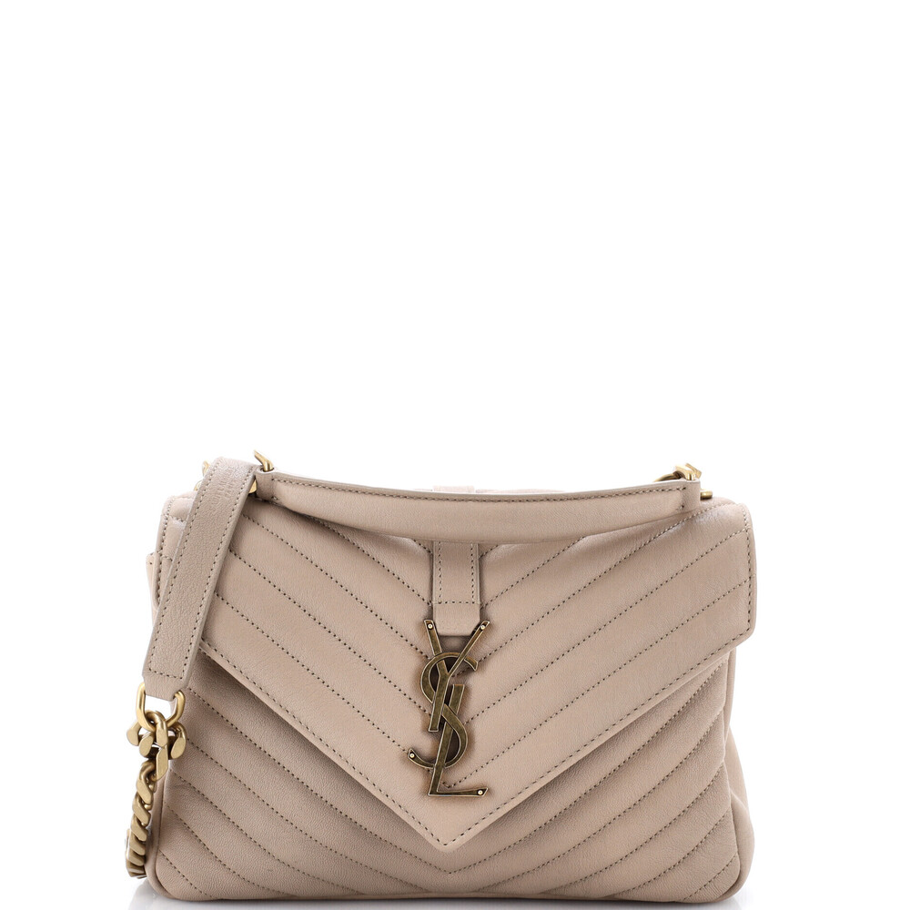 Saint Laurent Medium Classic Monogram College Bag Quilted Leather